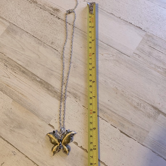 2/$15 Butterfly enamel necklace - Picture 2 of 4
